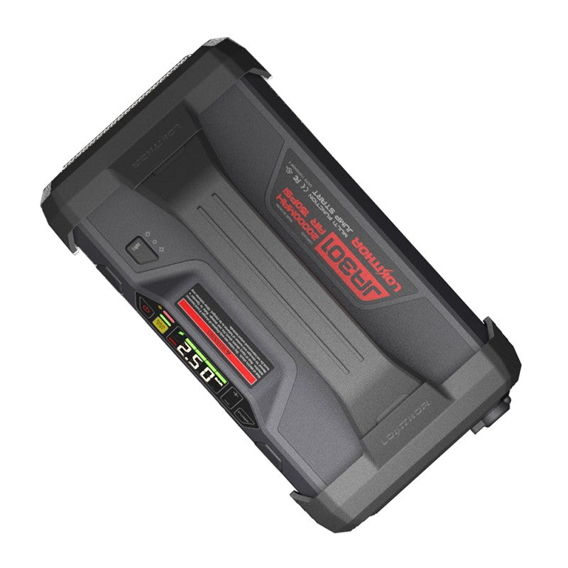 Lokithor 2000A 12V Lithium-Starthilfe mit 150 PSI Luftpumpe - LiPo24.de