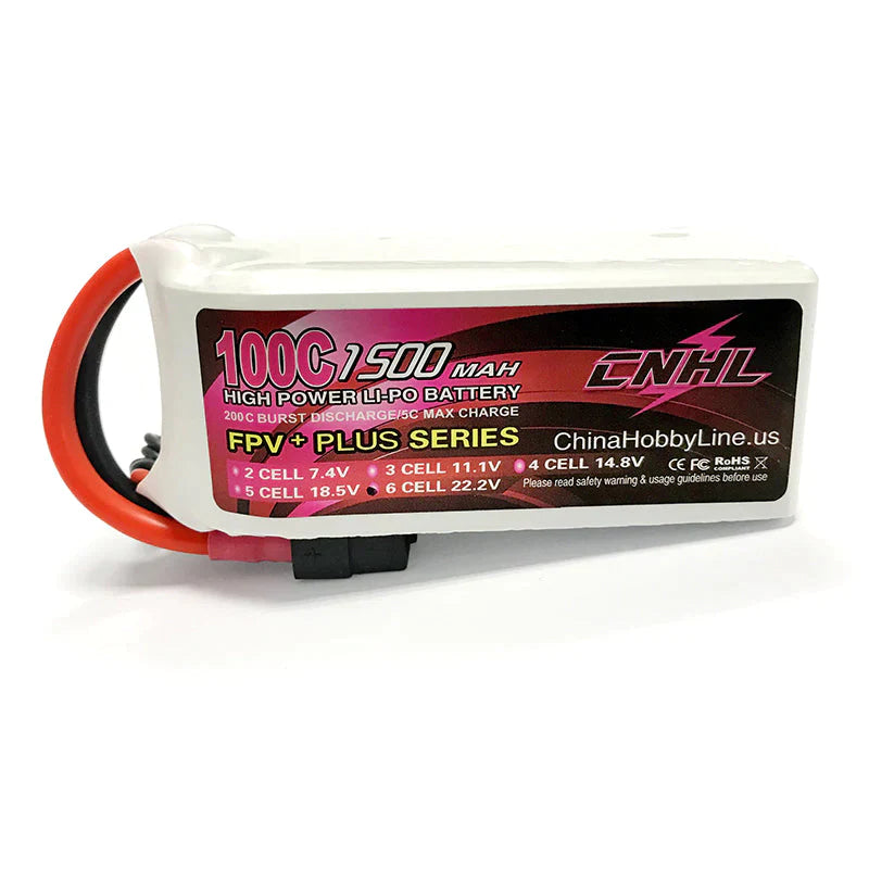 CNHL G+Plus 1500mAh 22,2 V 6S 100 C Lipo-Akku XT60-Stecker - LiPo24.de