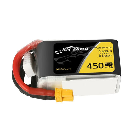 Tattu 450mAh 14.8V 75C 4S1P Lipo-Akku mit XT30 - LiPo24.de