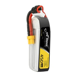Tattu 450mAh 14.8V 75C 4S1P Lipo-Akku mit XT30-Stecker - Lange Größe für H-Rahmen - LiPo24.de