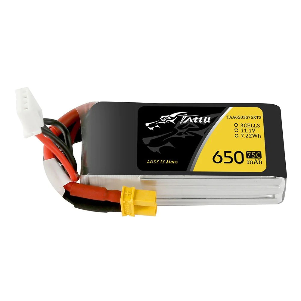 Tattu 450mAh 3S1P 11.1V 75C Lipo Akku mit XT30 - LiPo24.de