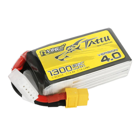 Tattu R-Line Version 4.0 1300mAh 14,8V 130C 4S1P Lipo Akku XT60 Stecker - LiPo24.de