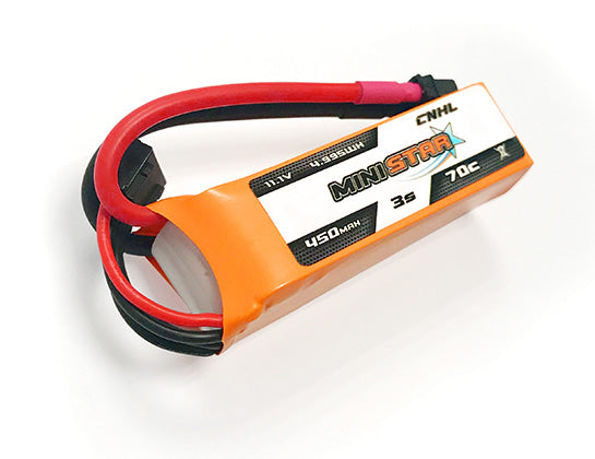 CNHL MiniStar 450mAh 11,1V 3S 70C Lipo Akku mit XT30U (2 St.) - LiPo24.de