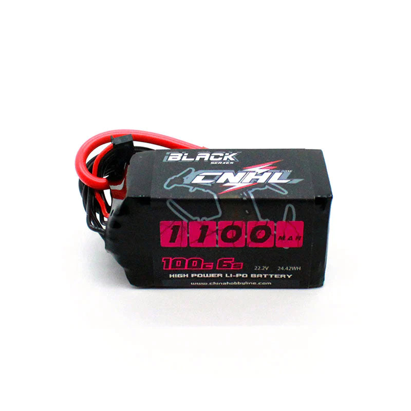 CNHL Black Series 1100mAh 22,2V 6S 100C Lipo-Akku XT60-Stecker (2 St.) - LiPo24.de