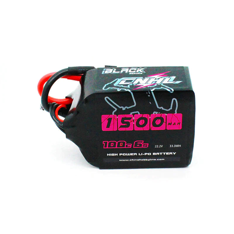 CNHL Black Series 1500mAh 6S 22,2V 100C Lipo Akku Lipo XT60 Stecker (2 St.) - LiPo24.de