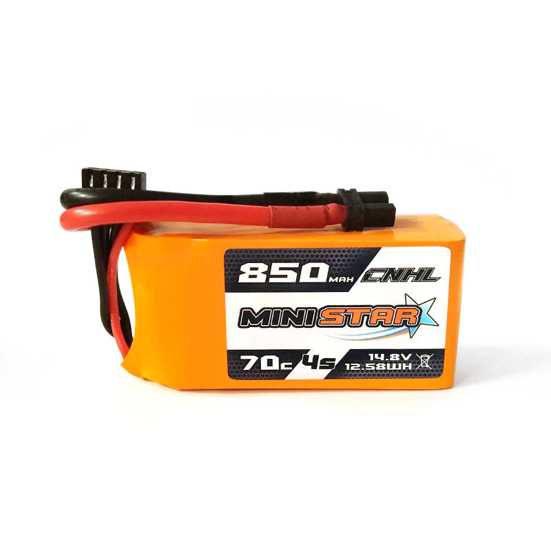 CNHL MiniStar 850mAh 14,8V 4S 70C Lipo-Akku mit XT30U (2 St.) - LiPo24.de