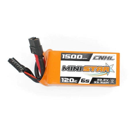 CNHL MiniStar 1500mAh 6S 22,2V 120C Lipo-Akku mit XT60-Stecker - LiPo24.de