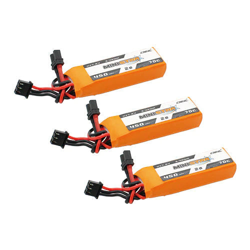 CNHL LiHV MiniStar HV 450mAh 7,6V 2S 70C Lipo Akku mit XT30U (3 St.) - LiPo24.de