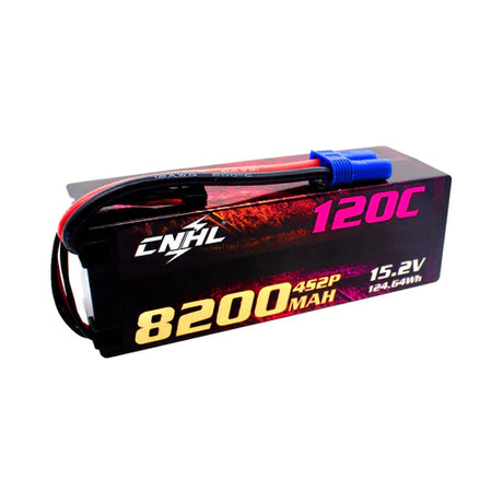 CNHL Racing Series LIHV 8200mAh 15,2V 4S 120C HV Hartschalen-Lipo-Akku mit EC5-Stecker für RC-Rennen - LiPo24.de
