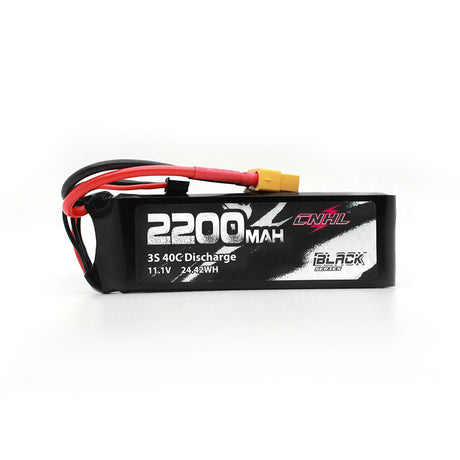 CNHL Black Series 2200mAh 3S 11,1V 40C Lipo Akku mit XT60 Stecker - LiPo24.de