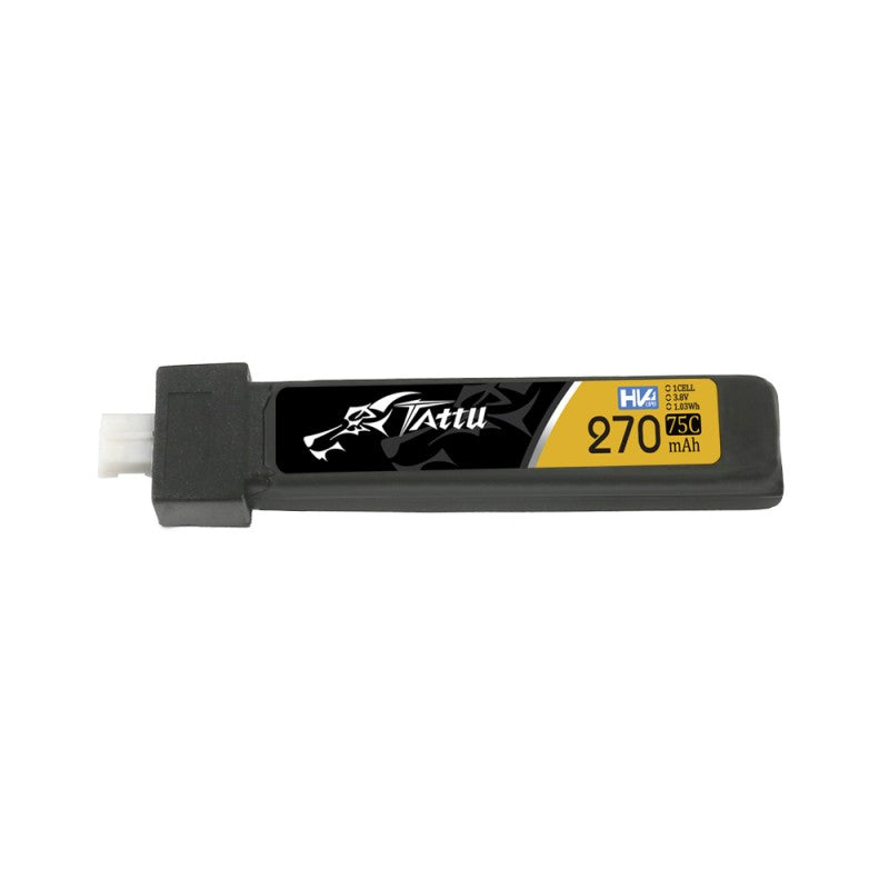 Tattu 270mAh 3.8V 75C 1S1P HV Lipo Akkupack mit JST-PHR 2.0 Stecker (5 Stück) - LiPo24.de