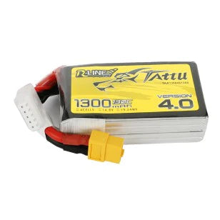 Tattu R-Line Version 4.0 1300mAh 14,8V 130C 4S1P Lipo Akku XT60 Stecker - LiPo24.de