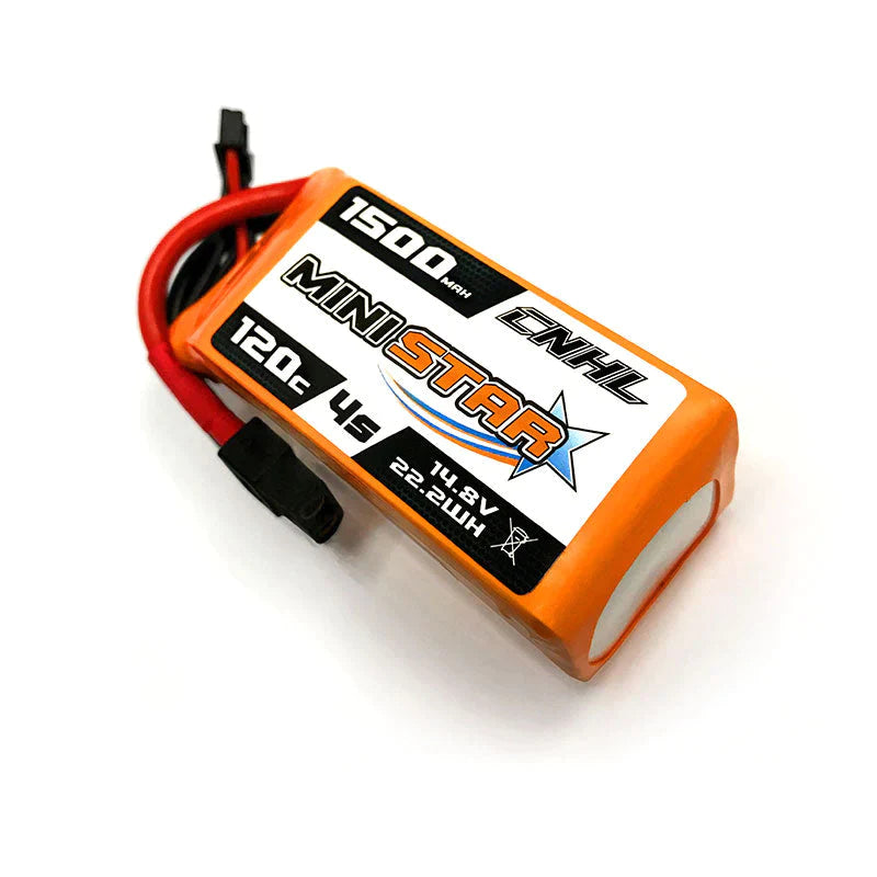 CNHL MiniStar 1500mAh 4S 14,8V 120C Lipo-Akku XT60-Stecker (2 St.) - LiPo24.de