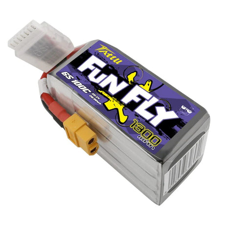 Tattu Funfly Serie 1300mAh 22.2V 100C 6S1P Lipo Akku mit XT60 Stecker - LiPo24.de