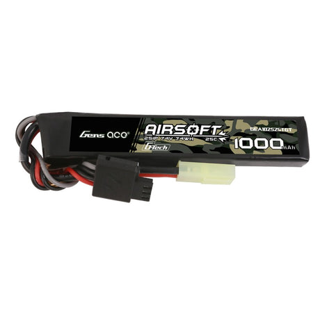 Gens Ace G-Tech 25C 1000mAh 2S1P 7,4V Airsoft Gun Lipo Mini Tamiya - LiPo24.de