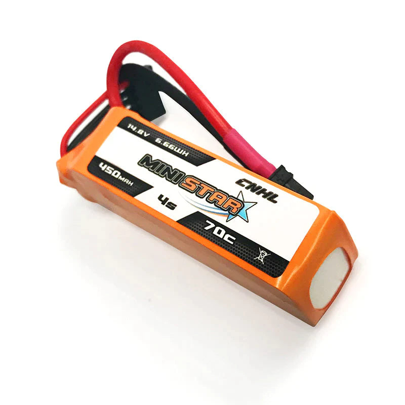 CNHL MiniStar 450mAh 14,8V 4S 70C Lipo-Akku mit XT30U (2 St.) - LiPo24.de