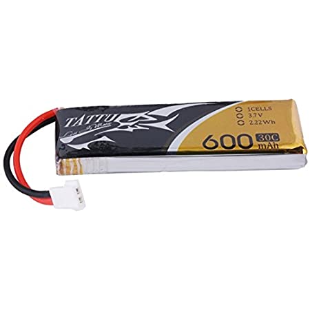 Tattu 350mAh 3.7V 30C 1S1P Lipo Akkupack mit Molex Stecker (1 Stück/Packung) - LiPo24.de