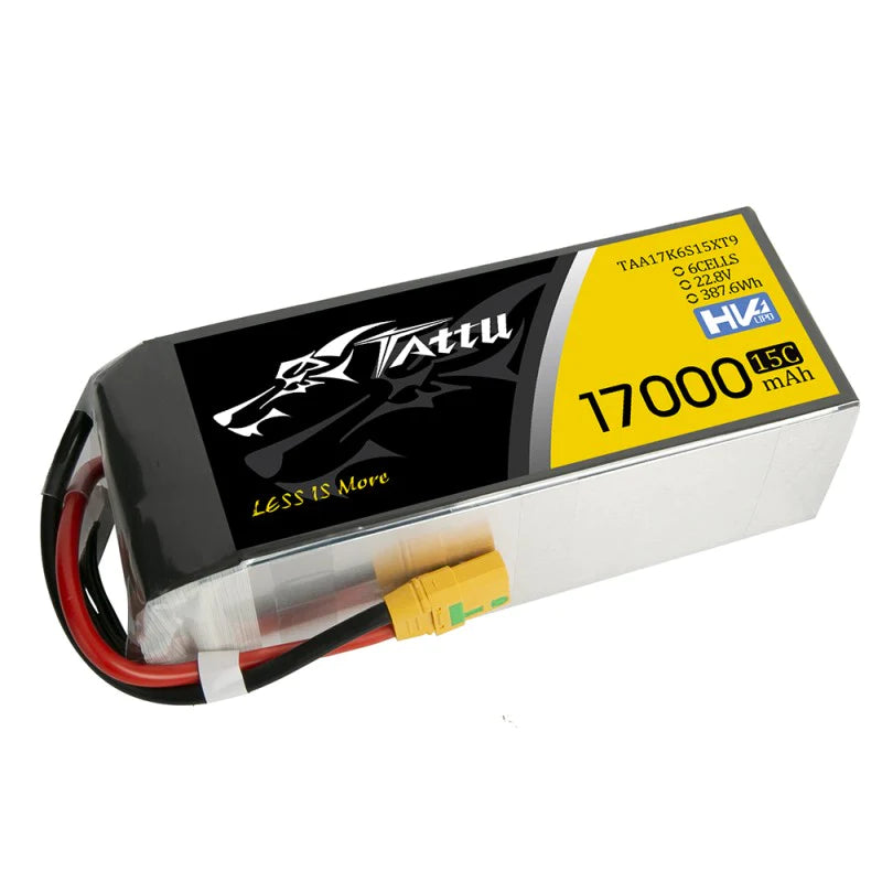 Tattu 17000mAh 22,8V 15C 6S1P Lipo Akku mit XT90-S Stecker - LiPo24.de