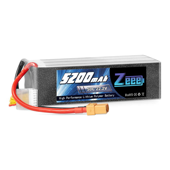 Zeee 6S Lipo Akku 5200mAh 22.2V 50C XT90 - LiPo24.de