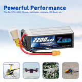 Zeee 6S Lipo Akku 2200mAh 22.2V 120C Soft Case XT60 (2 St.) - LiPo24.de