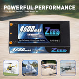 Zeee 2S Shorty Lipo Akku 4600mAh 7,4V 100C Hartschalenkoffer mit 4mm Bullet Deans Stecker für RC Car RC Modelle - LiPo24.de