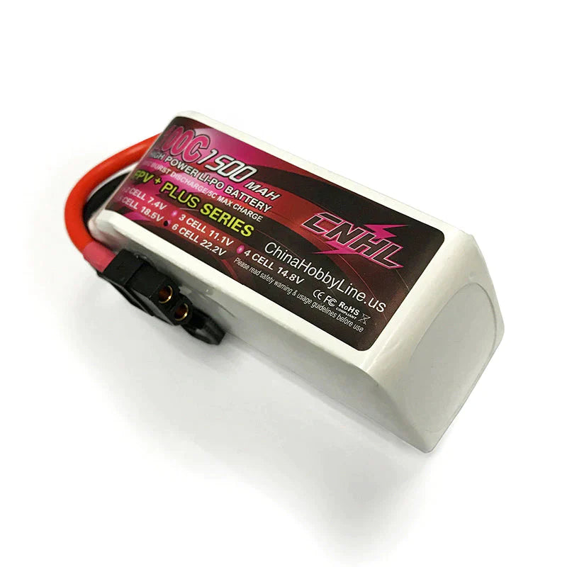 CNHL G+Plus 1500mAh 22,2 V 6S 100 C Lipo-Akku XT60-Stecker - LiPo24.de