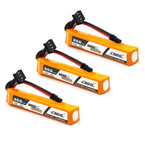 CNHL LiHV MiniStar HV 350mAh 7,6V 2S 70C Lipo Akku mit XT30U (3 St.) - LiPo24.de