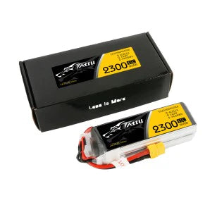 Tattu 2300mAh 14.8V 75C 4S1P Lipo Akku mit XT60 - LiPo24.de
