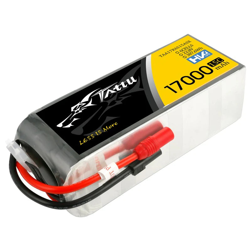 Tattu 17000mAh 22,8V 15C 6S1P Lipo Akku mit XT90-S Stecker - LiPo24.de