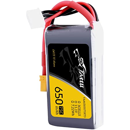 Tattu 650mAh 3S1P 75C 11.1V Lipo Akku mit XT30 Stecker - LiPo24.de