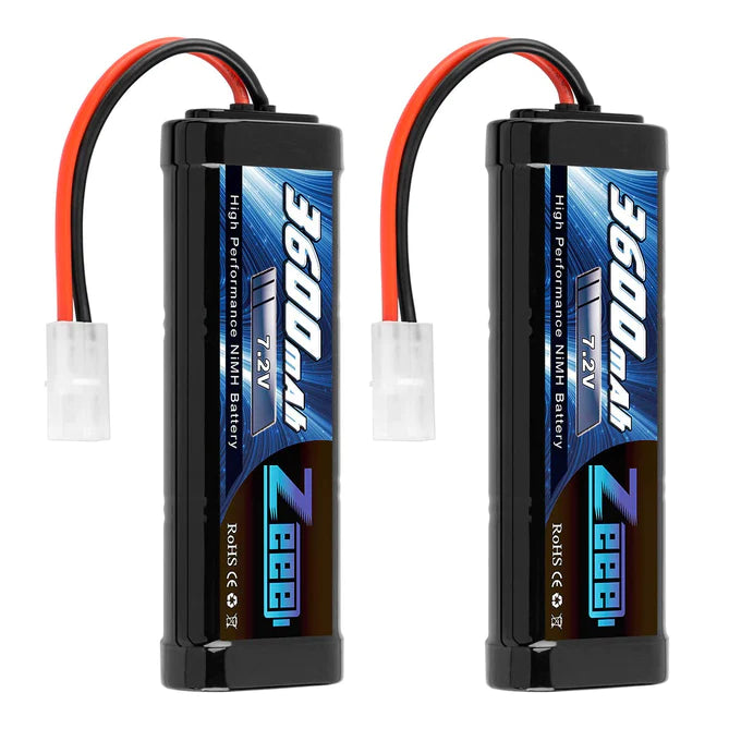 Zeee 7.2V 3600mAh RC NiMH Akku Tamiya-Stecker (2 Stück)