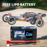 Zeee 2S Shorty Lipo Akku 4600mAh 7,4V 100C Hartschalenkoffer mit 4mm Bullet Deans Stecker für RC Car RC Modelle - LiPo24.de