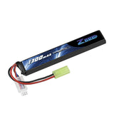 Zeee 2S Lipo Akku 1300mAh 7,4V 25C Airsoft Mini Tamiya Stecker - LiPo24.de