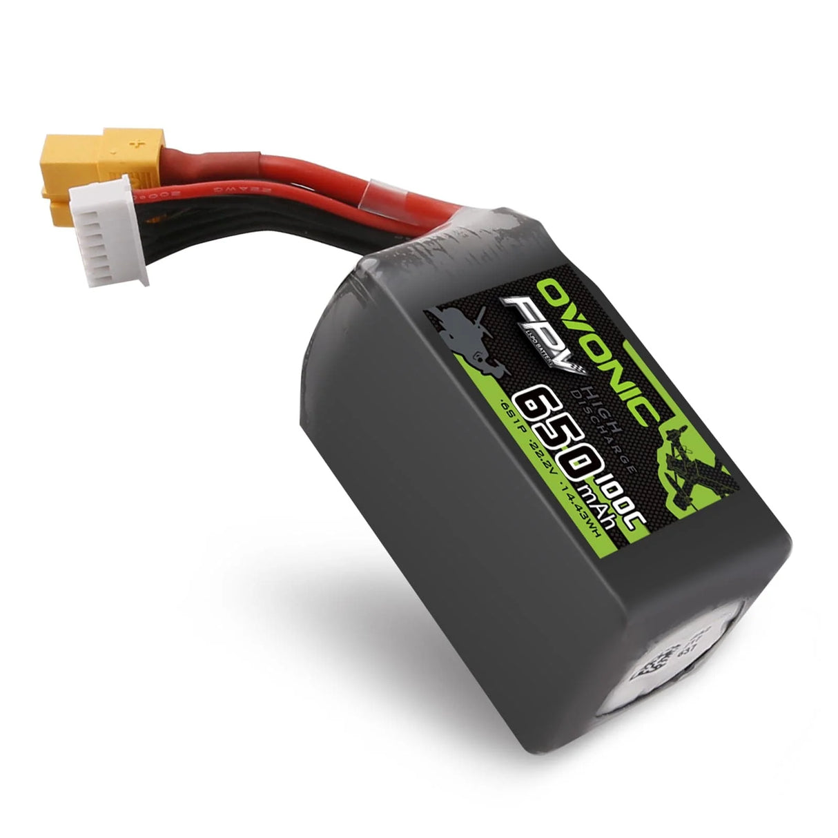 Ovonic 6S 650mAh 100C 22,2V XT30 LiPo Akku Pack (2 St.) - LiPo24.de