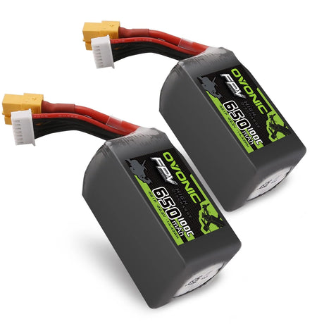 Ovonic 6S 650mAh 100C 22,2V XT30 LiPo Akku Pack (2 St.) - LiPo24.de