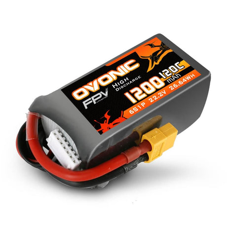 Ovonic 6S 1200mAh 120C 22,2V XT60 LiPo Akku (2 St.) - LiPo24.de
