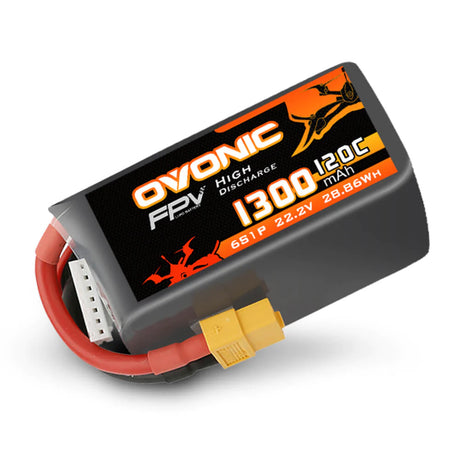 Ovonic 6S 1300mAh 120C 22,2V XT60 LiPo Akkupack - LiPo24.de