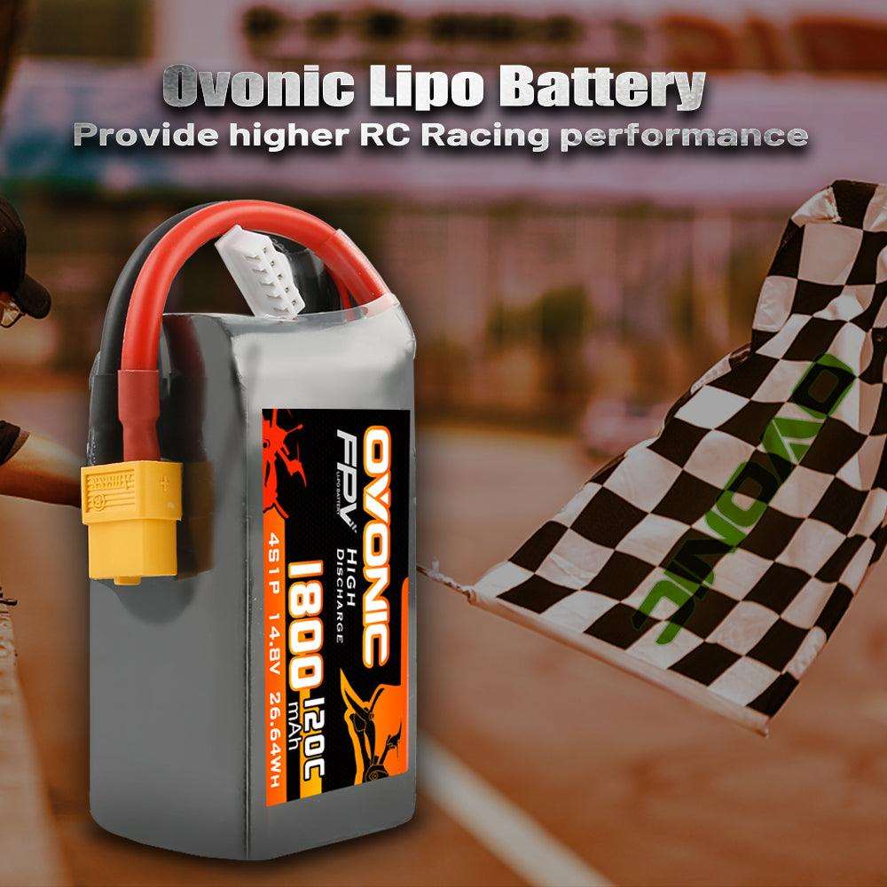 Ovonic 4S 1800mAh 120C 14,8V XT60 LiPo Akku (2 St.) - LiPo24.de