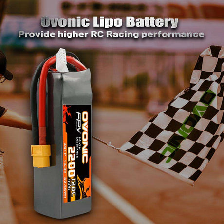 Ovonic 4S 2200mAh 120C 14,8V XT60 LiPo Akku (2 St.) - LiPo24.de