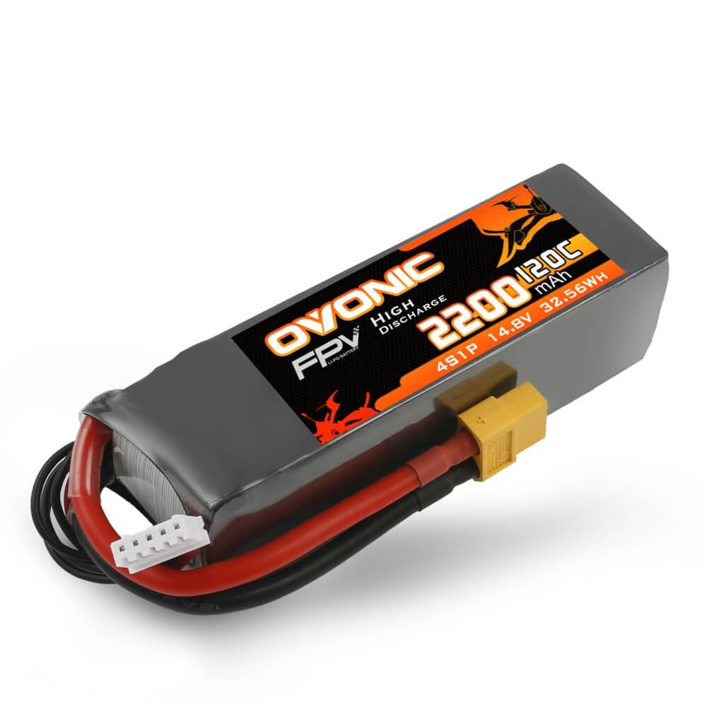 Ovonic 4S 2200mAh 120C 14,8V XT60 LiPo Akku (2 St.) - LiPo24.de