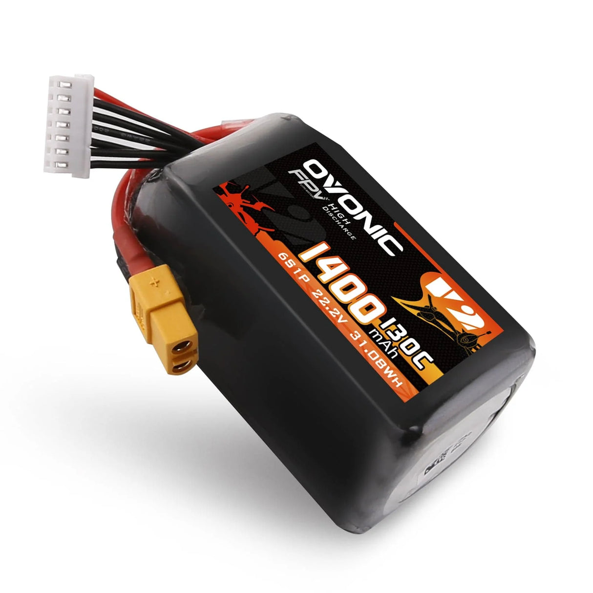 Ovonic 6S 1400mAh 130C 22,2V XT60 Lipo Akku Pack (2  St.) - LiPo24.de