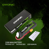 Ovonic 3S 2200mAh 70C 11,1V XT60 LiPo Akku - LiPo24.de