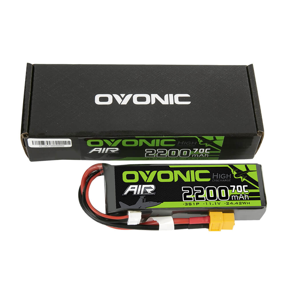 Ovonic 3S 2200mAh 70C 11,1V XT60 LiPo Akku - LiPo24.de