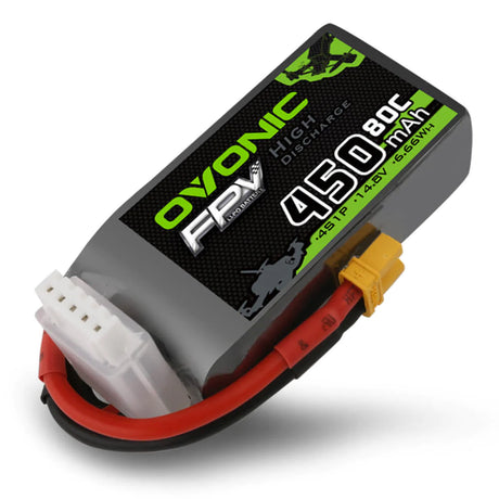 Ovonic 4S 450mAh 80C 14,8V XT30 Lipo Akku (4 St.) - LiPo24.de