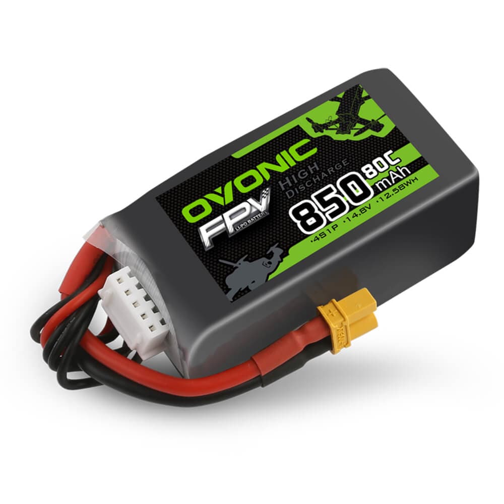 Ovonic 4S 850mAh 80C 14,8V XT30 Lipo Akku (4 St.) - LiPo24.de