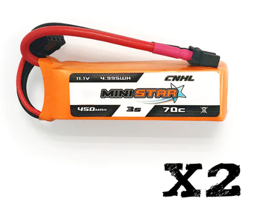 CNHL MiniStar 450mAh 11,1V 3S 70C Lipo Akku mit XT30U (2 St.) - LiPo24.de