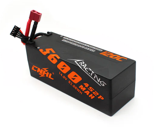 CNHL Racing Series 5600mAh 14,8V 4S2P 120C Hartschalen-Lipo-Akku mit T/Dean-Stecker - LiPo24.de