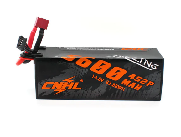 CNHL Racing Series 5600mAh 14,8V 4S2P 120C Hartschalen-Lipo-Akku mit T/Dean-Stecker - LiPo24.de