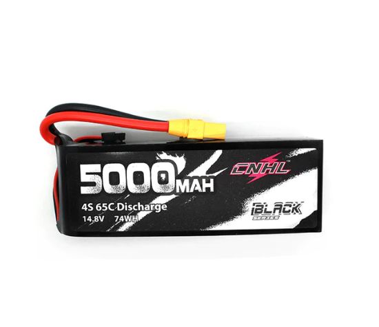 CNHL Black Series 5000mAh 14,8V 4S 65C Lipo Akku mit XT90 Stecker - LiPo24.de