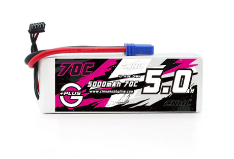 CNHL G+Plus 5000mAh 14,8V 4S 70C Lipo Akku mit EC5 Stecker - LiPo24.de